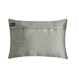 Silver Jubilee - Silver Silk Lumbar Pillow Cover