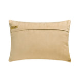 Gold Triad - Gold & ivory Jacquard Lumbar Pillow Cover