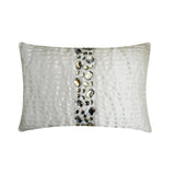 Navy Blue Crystals - Navy Blue Art Silk Throw Pillow Cover