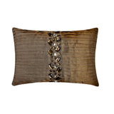 Navy Blue Crystals - Navy Blue Art Silk Throw Pillow Cover