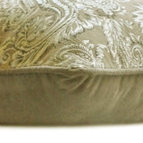 Paisley Brown Smitten - Brown Jacquard Decorative Euro Sham