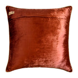 Rust Festive - Rust Velvet Throw Pillow Cover