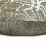 Celebration - Grey velvet Lumbar Pillow Cover