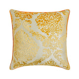 Peachy Beige - Peachy Beige Burntout Velvet Throw Pillow Cover