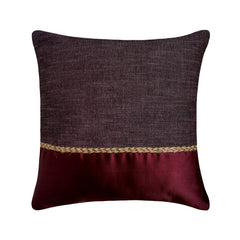 Jute Wine Suit Throw Pillow Cover