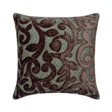 Abra - Brown Velvet Throw Pillow Cover