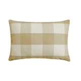 Lavender Plaid - Lavender Cotton Throw Cushion Cover