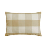 Lilac Plaid Play - Lilac Cotton Lumbar Cushion Cover