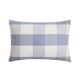Lavender Plaid - Lavender Cotton Throw Cushion Cover