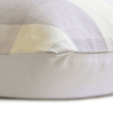 Lavender Plaid Play - Lavender Cotton Lumbar Cushion Cover