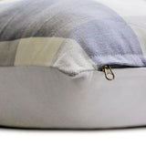 Lilac Plaid Play - Lilac Cotton Lumbar Cushion Cover