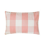 Lilac Plaid Play - Lilac Cotton Lumbar Cushion Cover