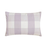 Peach Pink Plaid - Peach Buffalo Checks Throw Pillow Cover