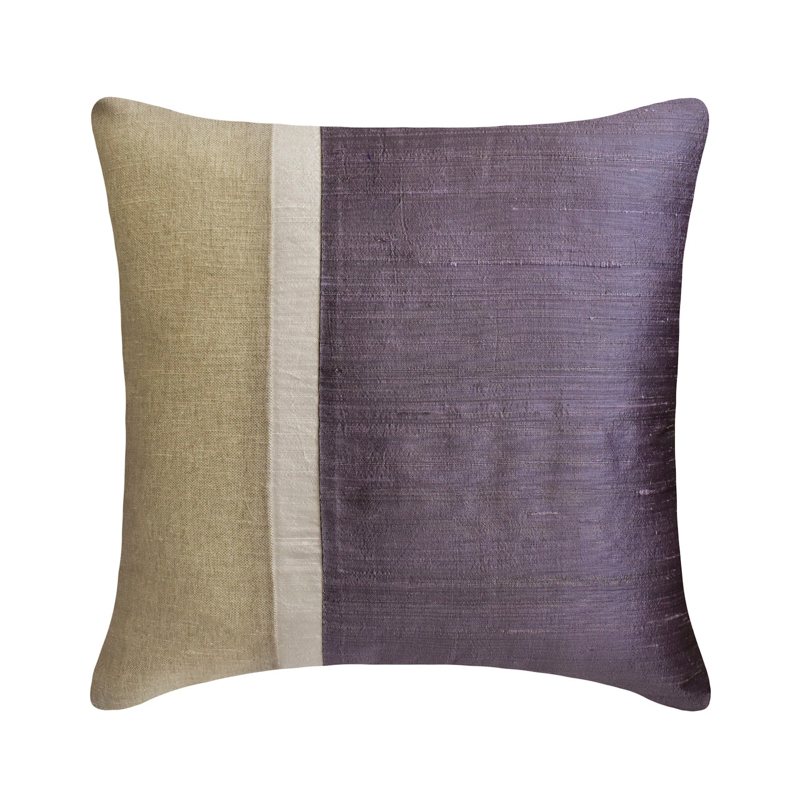 Purple Silkastic  Decorative Euro Sham