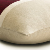Cranberry Silkastic - Cranberry Silk & Linen Decorative Euro Sham