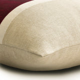 Cranberry Silkastic - Cranberry Silk & Linen Throw Cushion Cover
