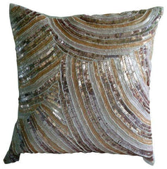Diva - Brown Art Silk Decorative Euro Sham