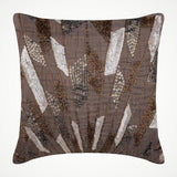 Glamorous Spalsh - Chcolate Brown Art Silk Decorative Euro Sham