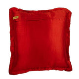 Dreamy Ruby Red - Red Satin Decorative Euro Sham