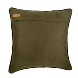 Tropical Girl - Green Cotton Throw Pillow Cover