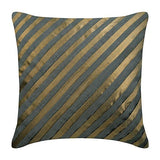 Unfolding Teal Copper - Teal Blue Art Silk Throw Pillow Cover