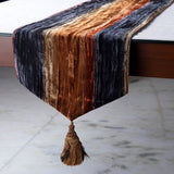 Ombre - Velvet Grey, Gold Decorative Table Runners