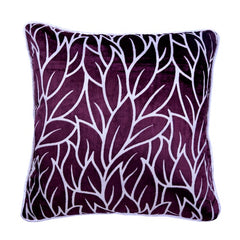 Mimosa Yellow Leaves - Mimosa Yellow Burnout Velvet Throw Pillow Cover