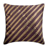 Unfolding Gold Copper - Gold Art Silk Throw Pillow Cover