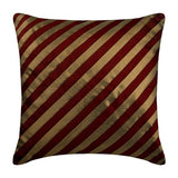 Unfolding Gold Copper - Gold Art Silk Throw Pillow Cover