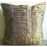 Green Waves - Green Art Silk Decorative Euro Sham