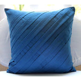 Contemporary Navy - Navy Blue Faux Suede Decorative Euro Sham