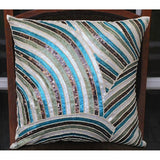 Red N Black Streaks - Red Art Silk Throw Pillow Cover