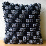 Love Punch - Plum & Pink Felt Throw Pillow Cover