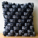 Love Punch - Plum & Pink Felt Decorative Euro Sham