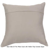 Beige Feather Embroidery - Beige, Orange Cotton Duvet Cover Set