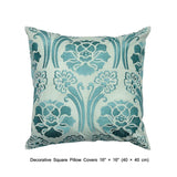 Damask Beauty - White, Blue Cotton Duvet Cover Set