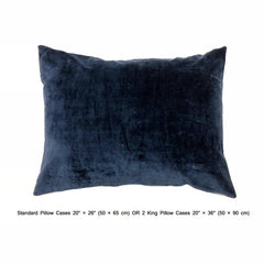 Blue Geometric Embrodiery - Light Blue, Dark Blue Velvet Duvet Cover Set