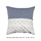 Hakoba Elegance - Blue, White Cotton Duvet Cover Set