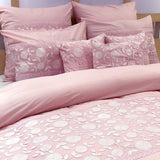 Pink And Lace - Pink, White Cotton Duvet Cover Set