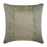 White Sparkle - White Art Silk Decorative Euro Sham