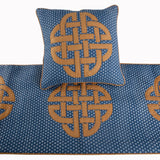 Denim Love - Cotton Blue Decorative Bed Runner and Cushion Cover