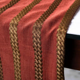 Sumac Stripe - Rust & Red Linen Decorative Table Runners