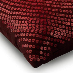 Dots of Cheer Red Circles Decorative Euro Shams