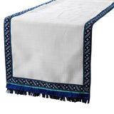 Blue Silk  Decorative Table Runners Millistellar