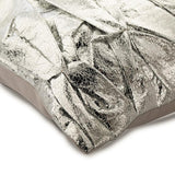 Stunning Silver Textured Throw Cushion Cover