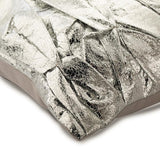 Stunning Silver Textured Decorative Euro Sham