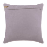 Flowerbed - Purple Felt Throw Pillow Cover