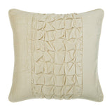 Ivory Velvet Throw Pillow Cover Knotted Ivory
