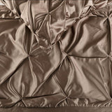 Satin Ballet Swirl - Satin Beige Decorative Bed Runner and Cushion Cover