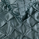 Satin Nights - Blue Satin Decorative Bed Runner and Cushion Cover